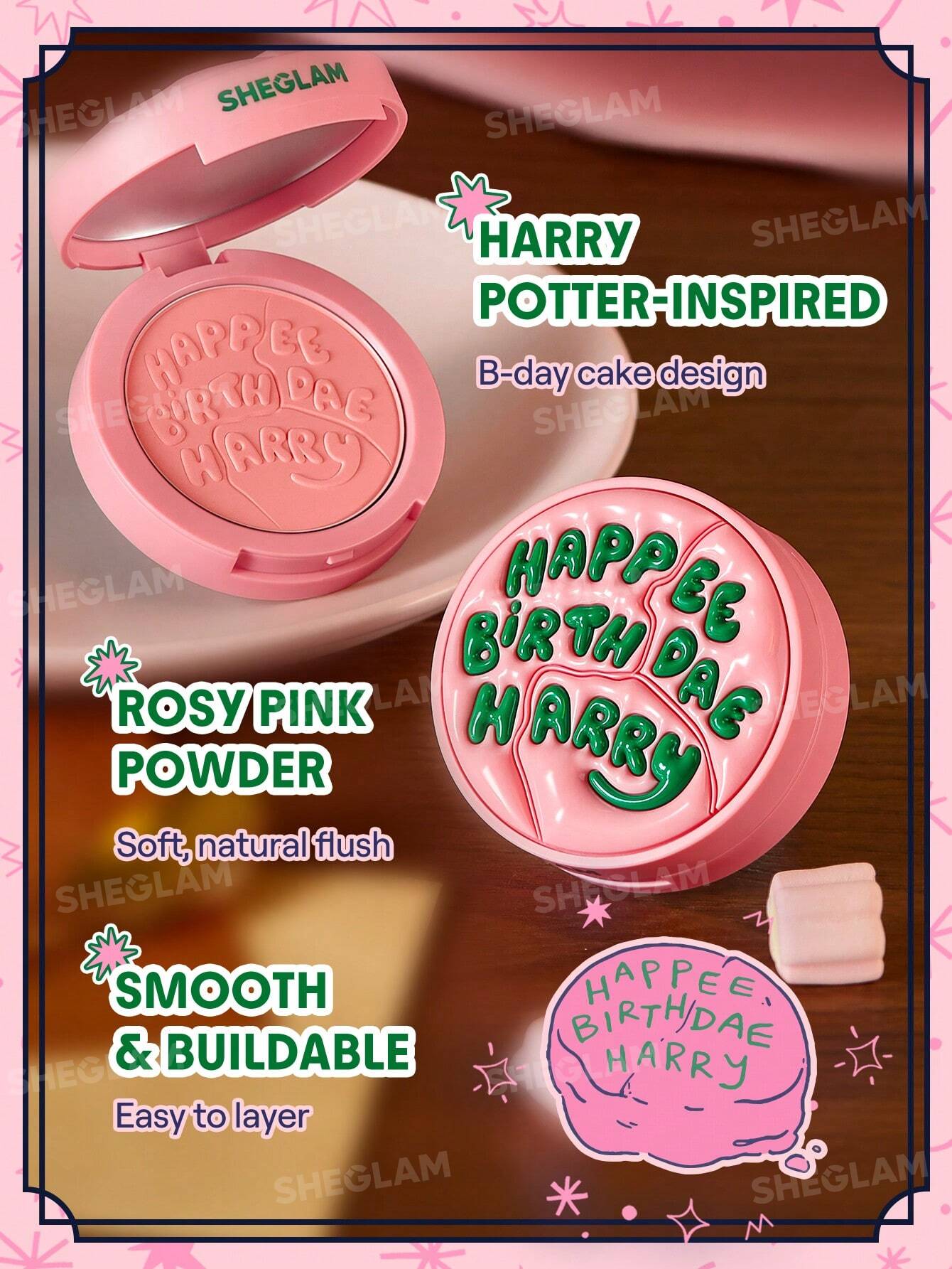 Harry Potter X SHEGLAM Happee Birthdae Harry Blush